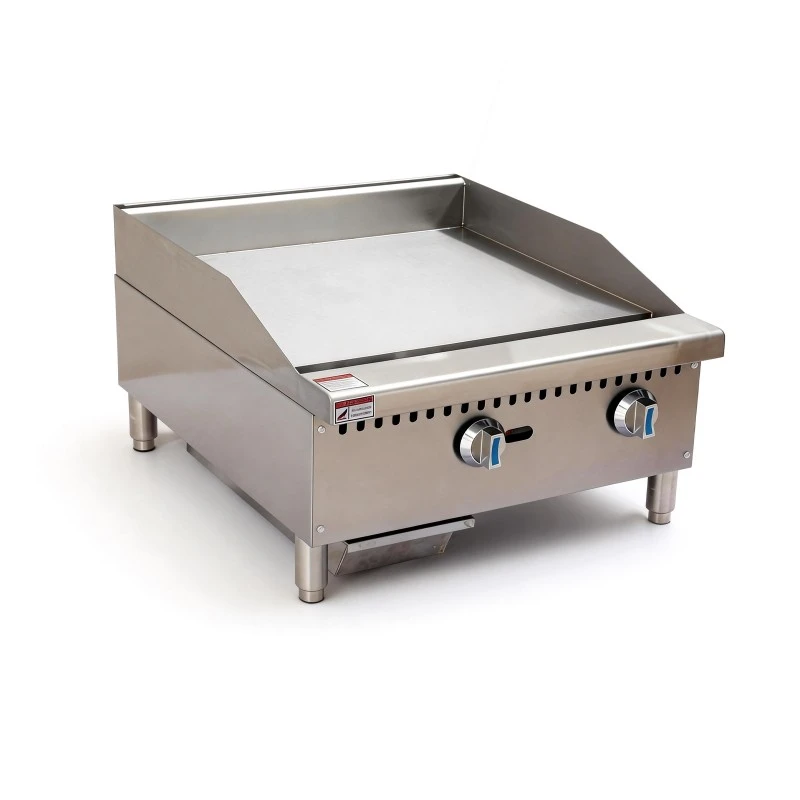 24-inch Commercial Stainless Steel Tabletop Gas Frying Board