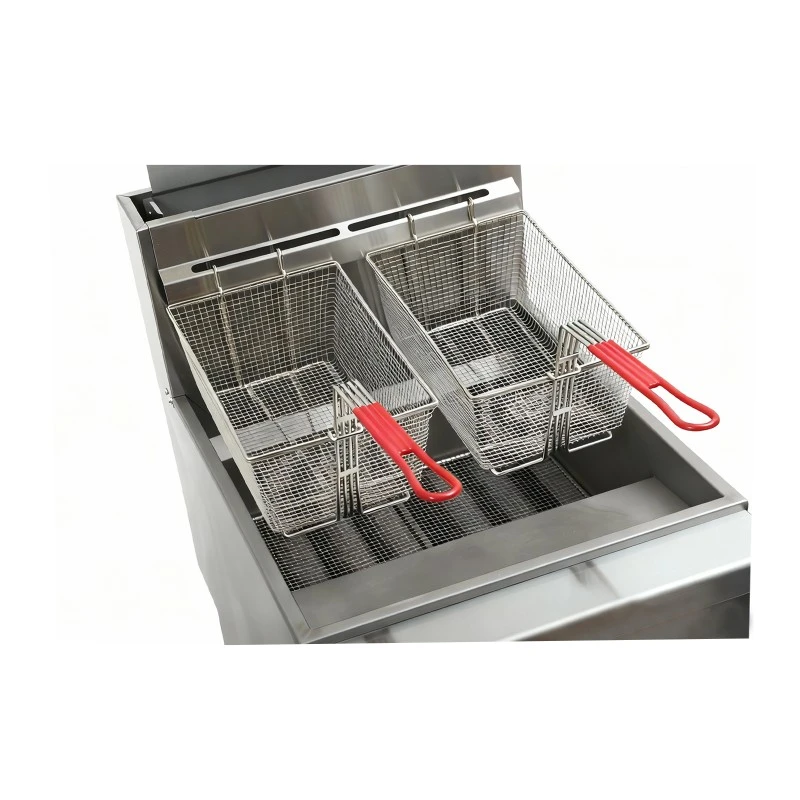 Commercial Gas-Fired 5-Tube Deep Fryer, 150,000 BTU, equipped with a Robertshaw control system