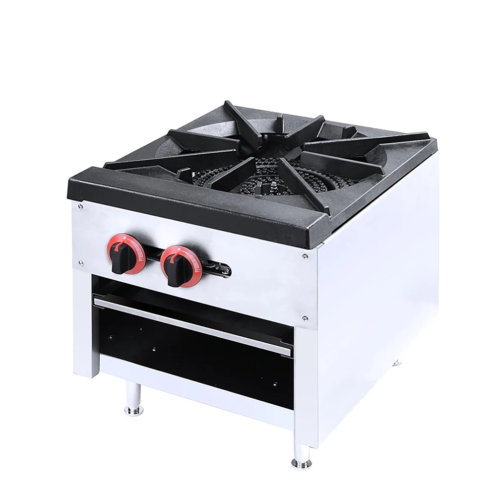 OEM/ODM Single-Burner Gas Stove, Commercial Grade, 2 Temperature Controllers, 84280BTU