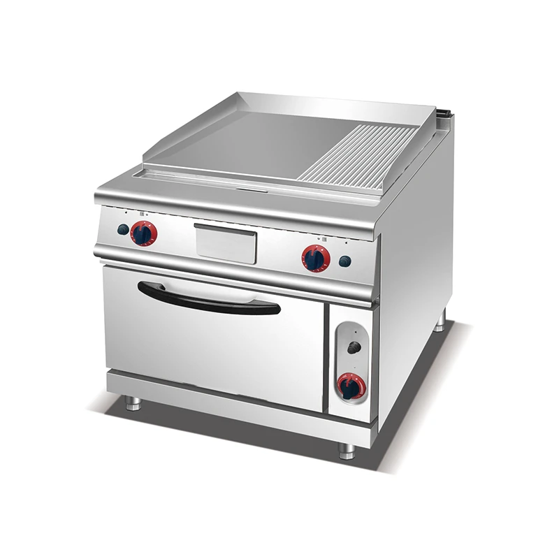Gas Griddle(2/3Flat,1/3 Grooved) with Electrtic Oven