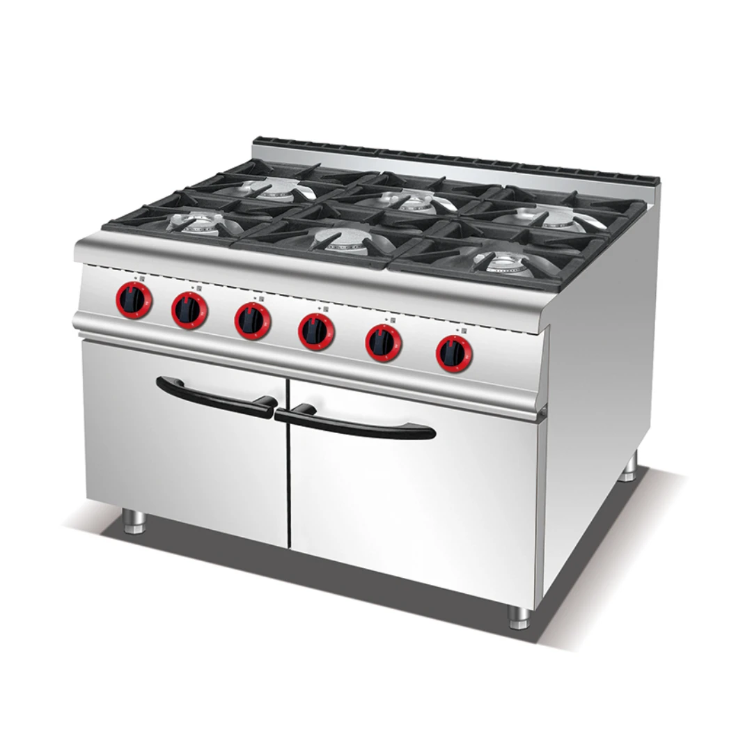 Gas 6-Burner  Range with Cabinet