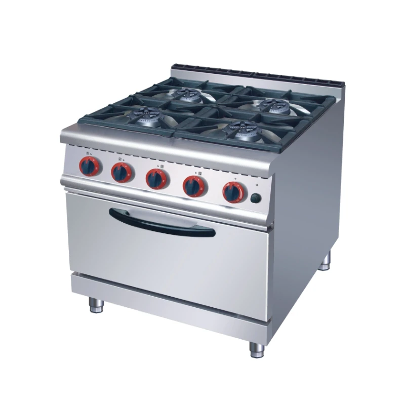 Gas 4-Burner Range with Cabinet