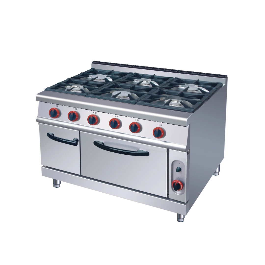 Gas 6-Burner Range With Electric Oven