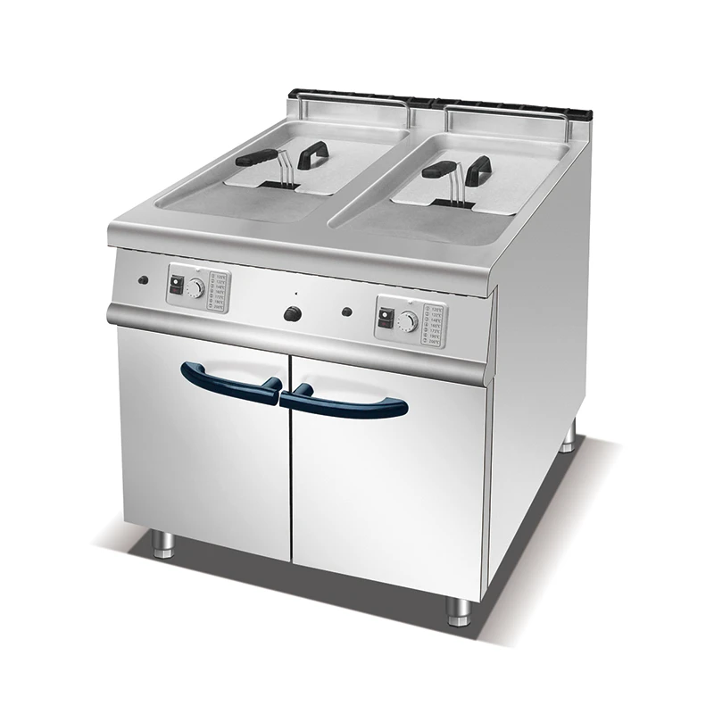 Gas 2-Tank Fryer with Cabinet-20L*2