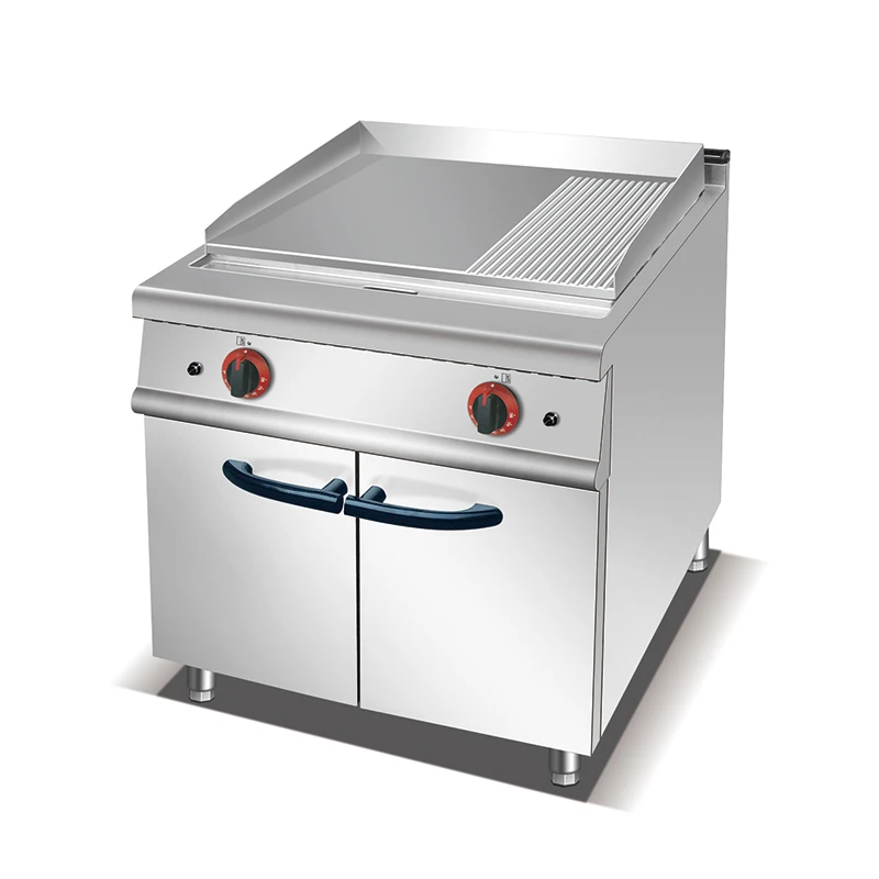 Gas Griddle(2/3 Flat & 1/3 Grooved)with Cabinet