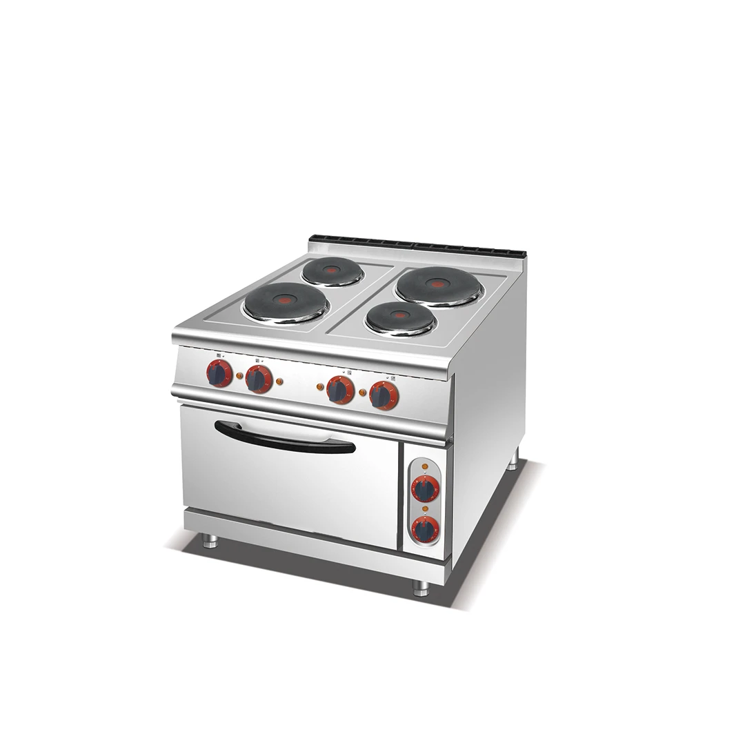 Electric 4-Hot-Plate Cooker with Oven