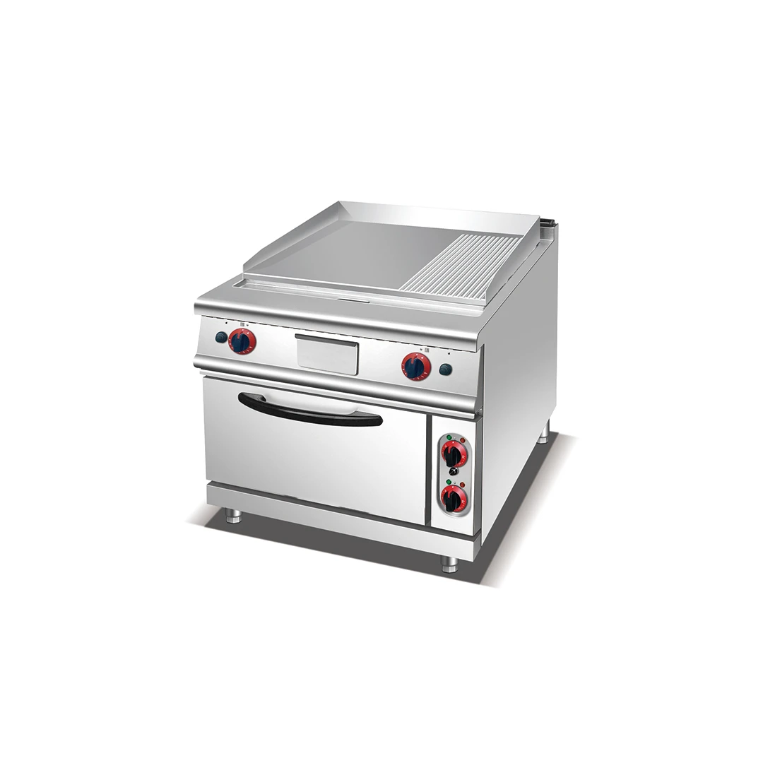 Electric Griddle(1/3 Grooved)with Electric Oven