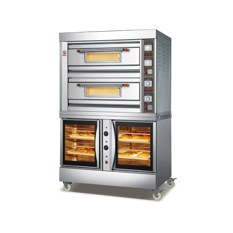 2-Deck 4-Trays Baking Owen with 8 Trays Prover