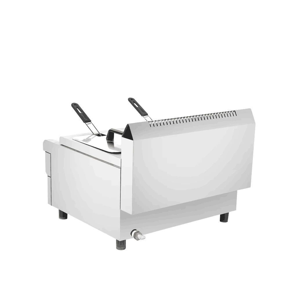 Counter Top 2-Tank 2-Basket Gas Fryer