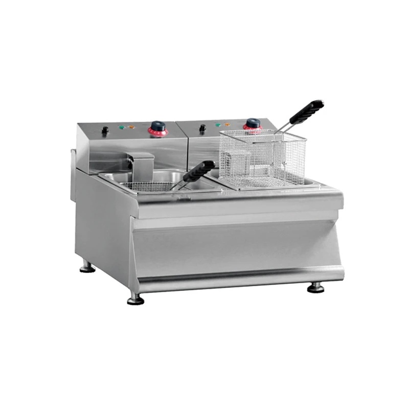 Counter Top 2-Tank2-Basket Electric Fryer