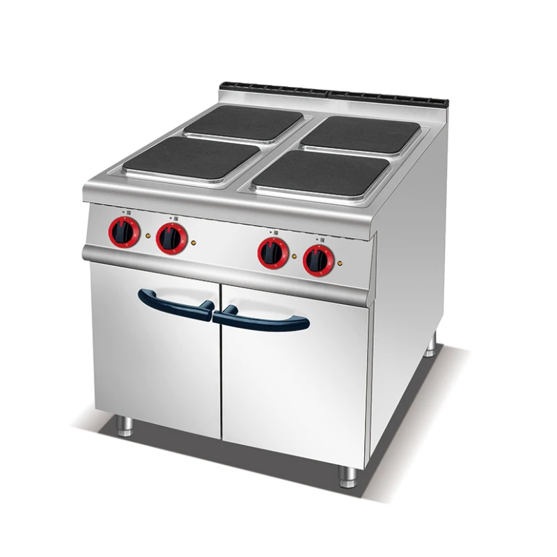 Electric 4 Hot Plate Cooker with Cabinet(Square)