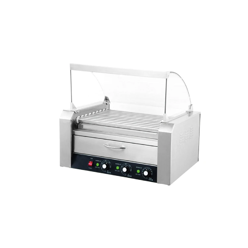 9-Roller Hot Dog G & Food Warmer