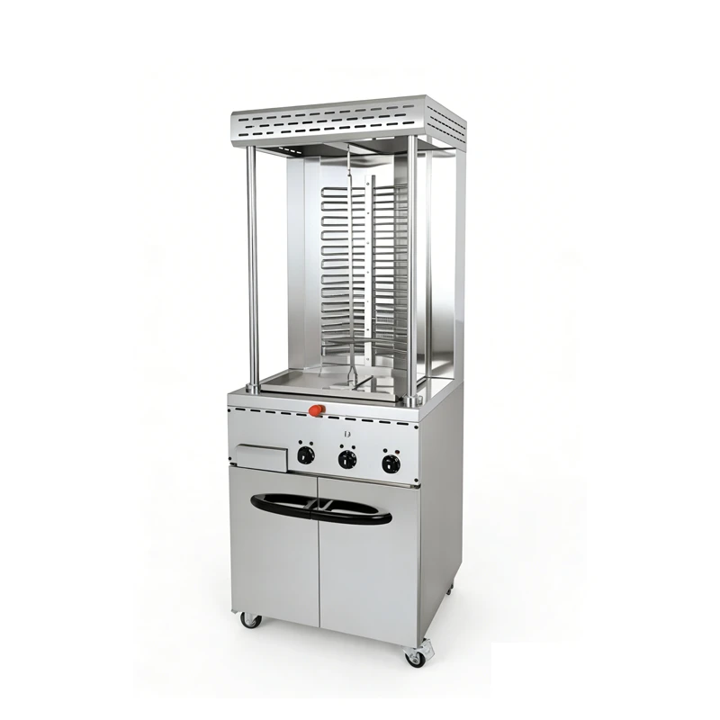 Electric Shawarma Machine with Cabinet