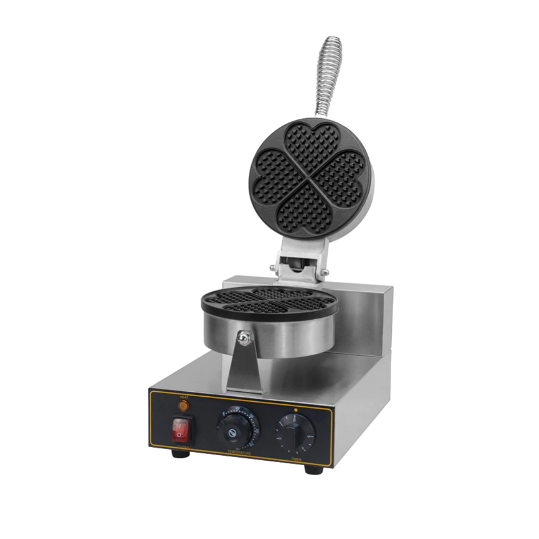 Single head 4 heart waffle baker