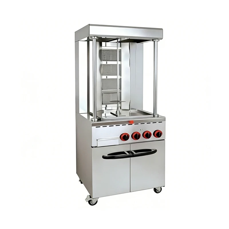 Gas Shawarma Machine with Cabinet