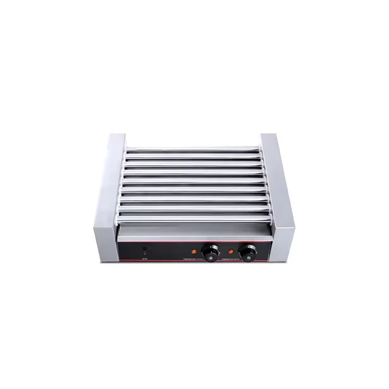 9-roller hot dog oven, commercial dual-temperature sausage machine