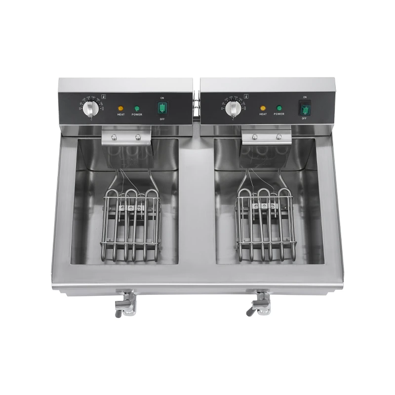 2-Tank 2-Basket Electric Fryer