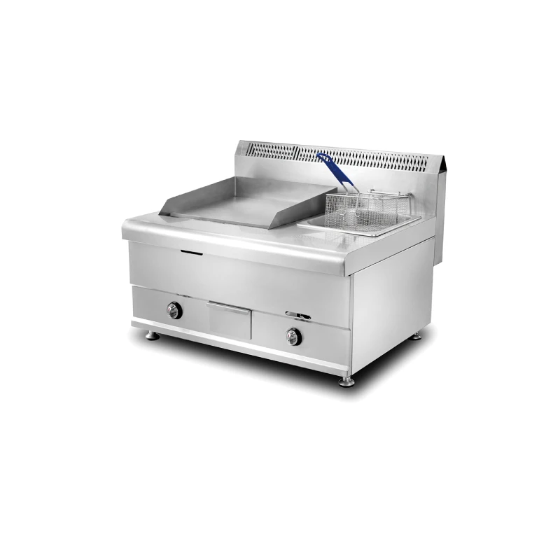 Gas Griddle with Gas Fryer