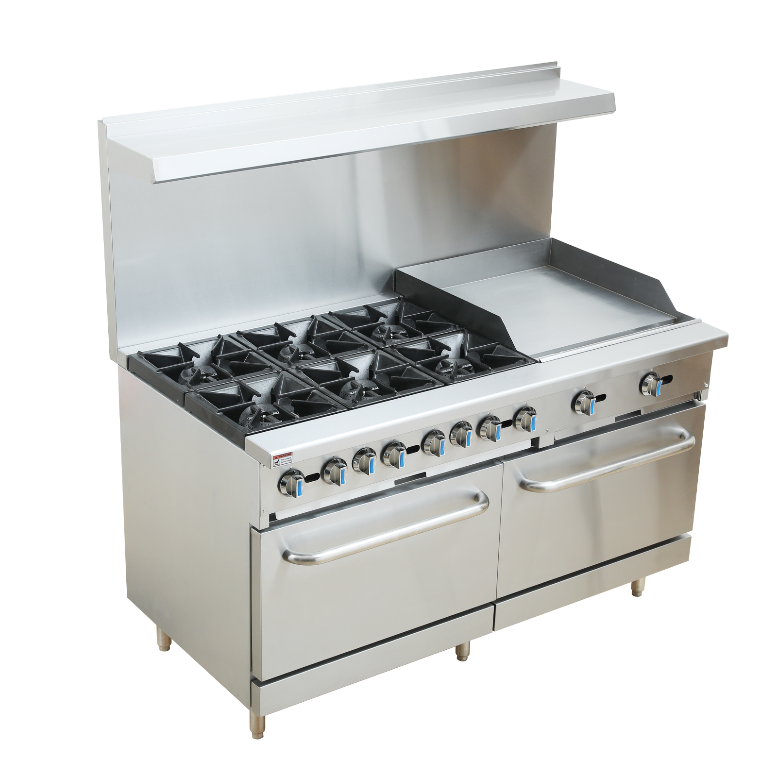 4 Burner Gas Range with 12''Griddle&Oven