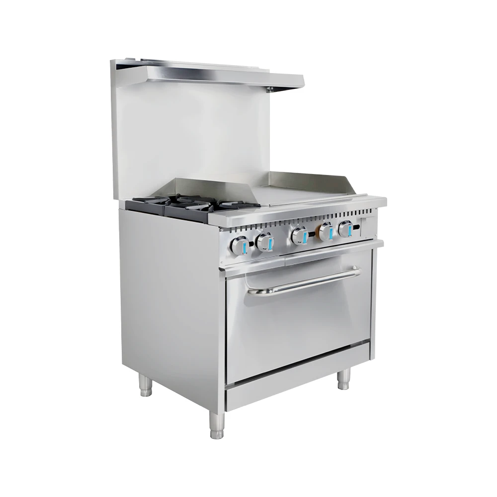 2 Burner Gas Range with 24''Griddle&Oven