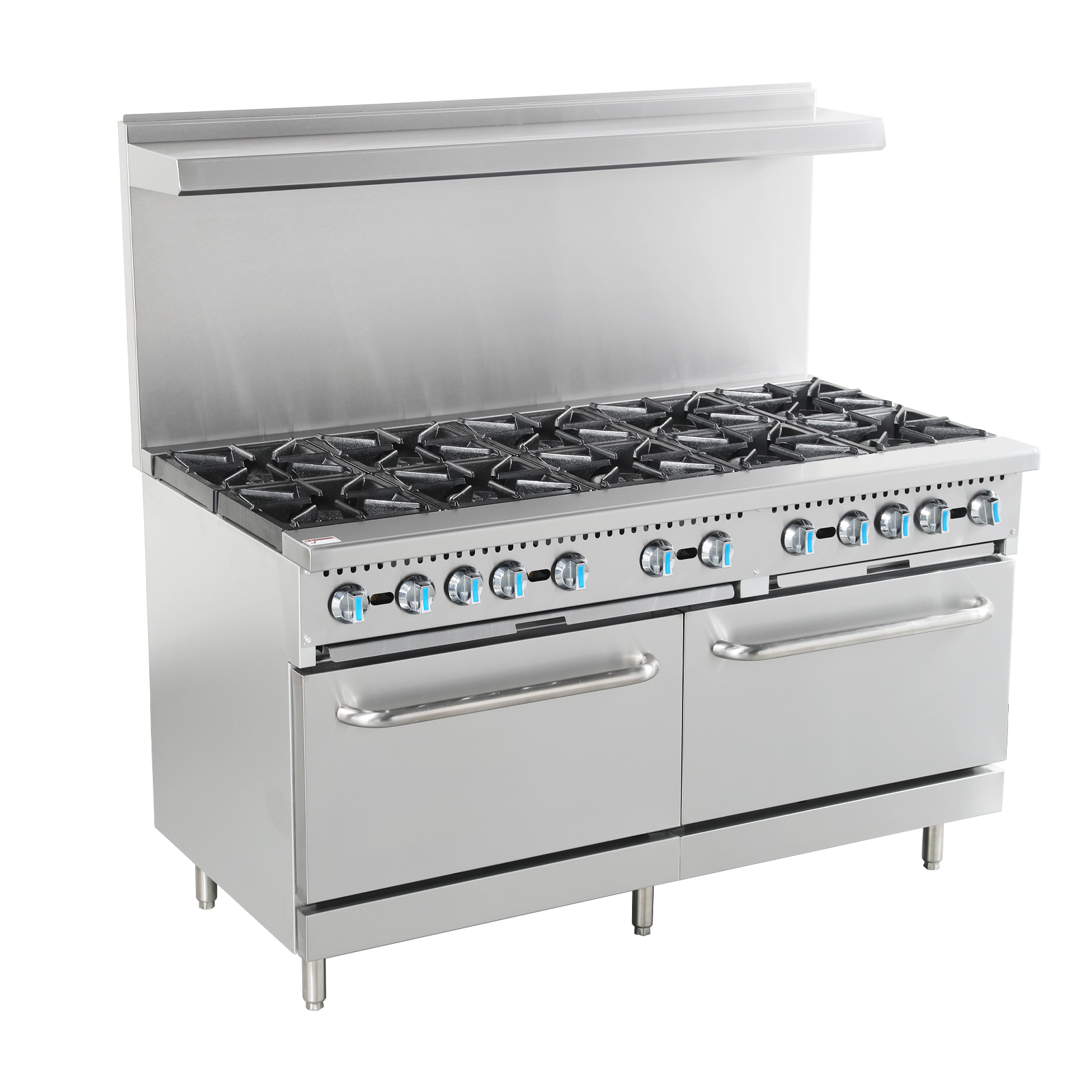 10-burner gas range with ovens