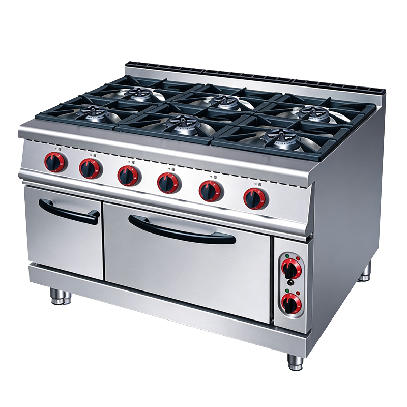 Gas 6-Burner Range With Electric Oven