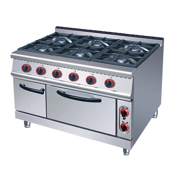 Gas 6-Burner Range With Electric Oven