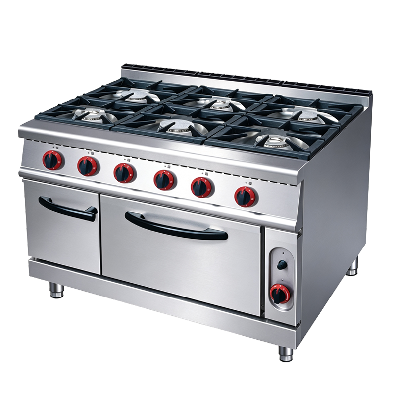 Gas 6-Burner Range With Electric Oven