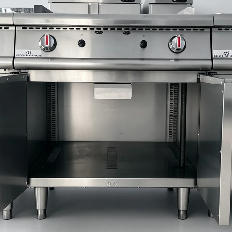 commercial gas griddle with cabinet