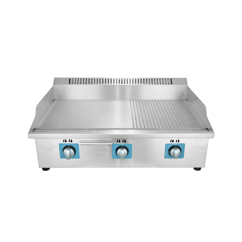 Gas griddle Dual-zone temperature control