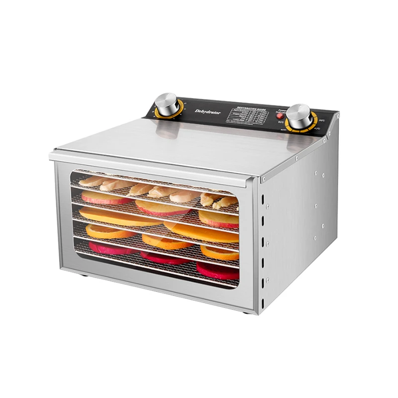 6-Tray Stainless Steel Food Dehydrator